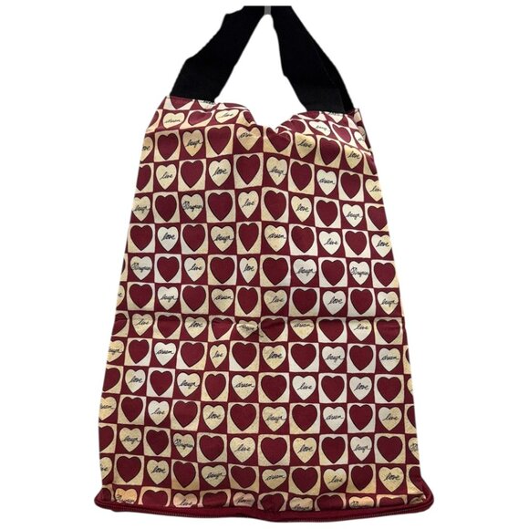 Brighton Folding Tote Bag – Hearts & Love Print - Picture 3 of 4